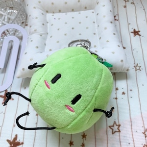 Stardew Valley Junimo Plush Keychain, Cute Soft Plushie Bag Charm Pendant, Fan‑made Plush Keychain Game Gift