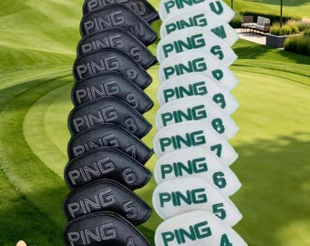 PING Golf Iron Head Covers, Magnetic Protective Cover Set