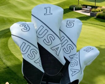 Golf iron cap covers, club protectors, PU club head protectors