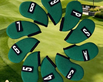 Hot Selling Golf Iron Covers, Golf Club Head Covers, Elastic Fabric Covers, Universal for Golf Irons