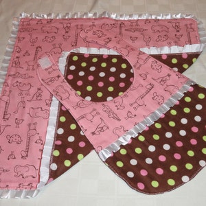 Baby Bib and Blanket Set image 1