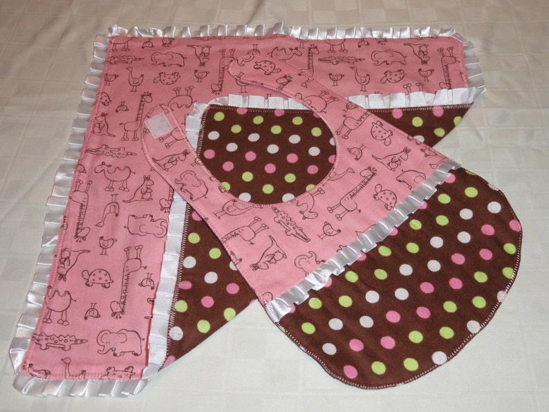 Baby Bib and Blanket Set image 1