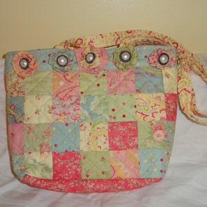 Quilted Pastel Purse