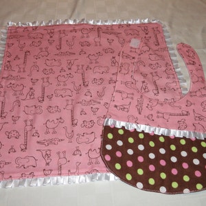 Baby Bib and Blanket Set image 4