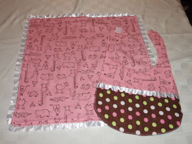 Baby Bib and Blanket Set image 4