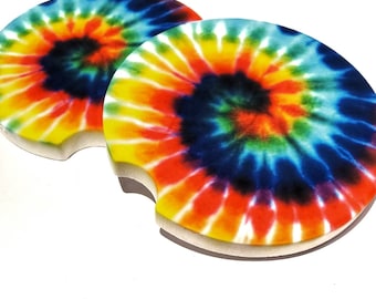 Car Coaster Cup Holder Coasters Gift Under 20 For Her For Him Coaster Home Decor Coasters Tie Dye