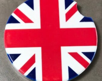 Union Jack Mini Cooper Car Coaster Cup Holder Coaster