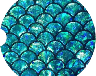 Mermaid Car Coaster Beach Cup Holder Coasters Gift Under 10 Car Coaster Mermaid Car Coasters