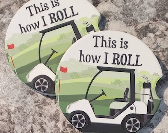 Posavasos de carrito de golf de regalo por menos de 10