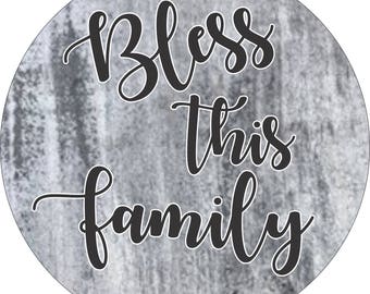 Blessed Car Coaster Cup Holder Coaster for Car Sandstone Coaster