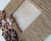 Twine Jute Picture Frame Rustic Home Decor