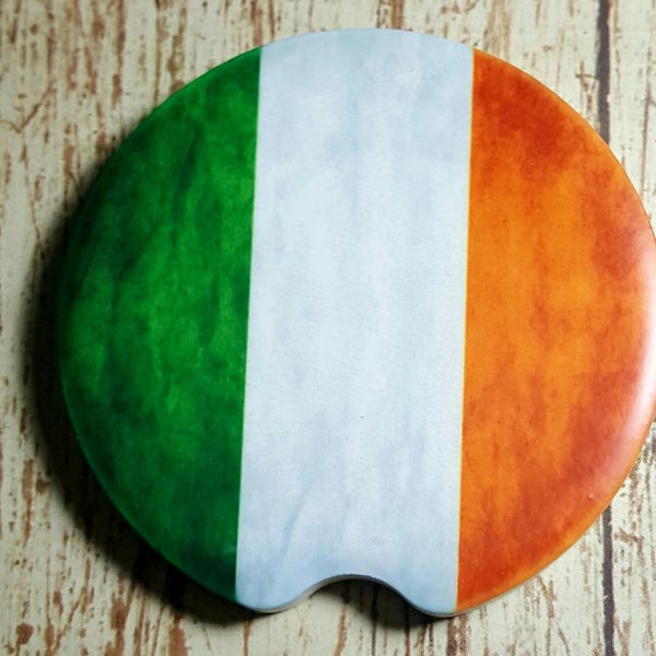 Irish Flag Car Coaster Cup Holder Coaster Ireland Flag