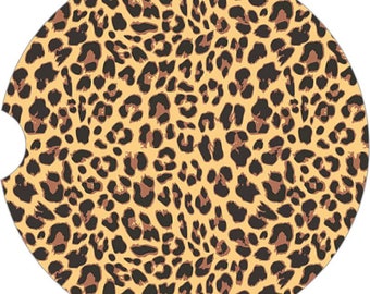 Cheetah Car Coaster Home Decor Coaster Gift Under 10 Cup Holder Coaster For Women