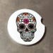 Sugar Skull Coaster Car Coaster Decorative Coaster Car Decor For Women 