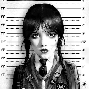 50% OFF !!! Gothic Art, Mugshot art,  Witchcraft, Occult , Witch , Goth, dark Art, Art Print by Marcus Jones