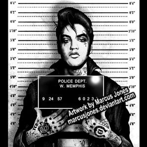 50% OFF !!! Mugshot Art Print by Marcus Jones