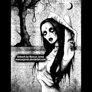 Gothic Dekor, Gothic Kunst, Dark Art, Schwarz und Weiß Kunst, Goth, Gothic Geschenk, Hexe, Hexerei, okkulte Kunst, Mond, Ockult, nu goth, Kunstdruck