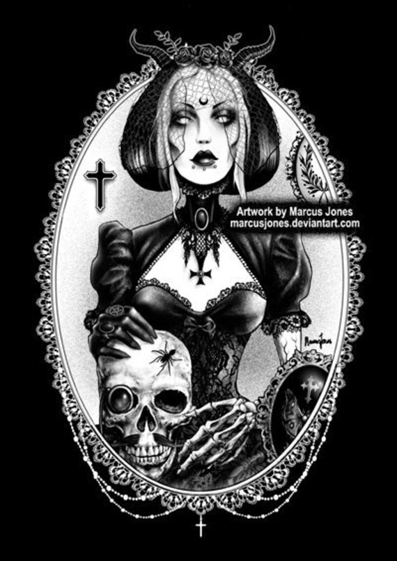 Vittoriano Arte Gotica Dark Art Arte In Bianco E Nero Gotico Goth Goth Nu Regalo Steampunk Pipistrelli Luna Occulto Stampa Darte Steampunk