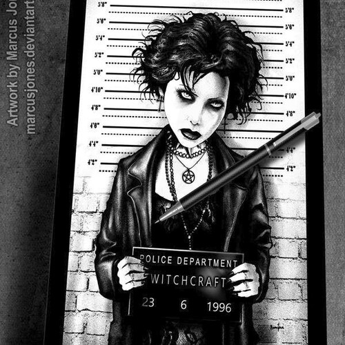Gothic Art Mugshot Art Witchcraft Occult Witch Goth Etsy