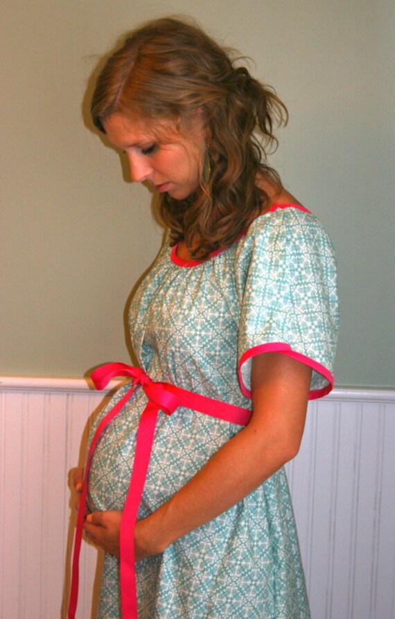 Items similar to Custom Maternity Gown, Hospital Gown, Made to Order