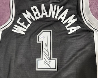 Victor Wembanyama Hand Signed Jersey San Antonio Spurs PSA/DNA authentic autograph COA