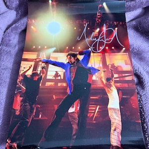 Michael Jackson Król Popu, zdjęcie w ramce z autografem i oryginalnym autografem 8x10 PSA/DNA