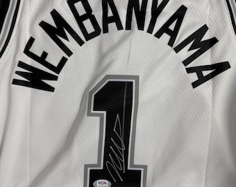 Victor Wembanyama Hand Signed Home Jersey San Antonio Spurs PSA/DNA authentic autograph COA