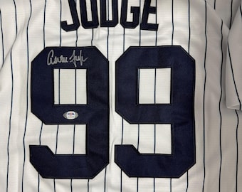 Aaron Judge Hand Signed Jersey custom card New York Yankees PSA/DNA authentic autograph