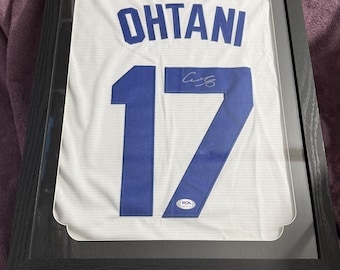額装済み！大谷翔平直筆サイン入りジャージ ロサンゼルス・ドジャース PSA/DNA鑑定済みサイン証明書