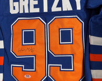Wayne Gretzky Hand Signed Jersey Edmonton Oilers PSA/DNA authentic autograph COA