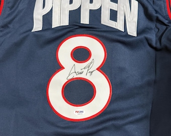 Scottie Pippen Hand Signed Jersey Team USA Dream Team PSA/DNA authentic autograph coa