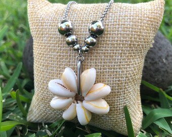 Tahitiskt snäckhalsband – rostfritt stål