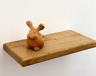 Small Display Shelf in Oak | Trinkets, Plants, Keys, Candles, Wall Décor