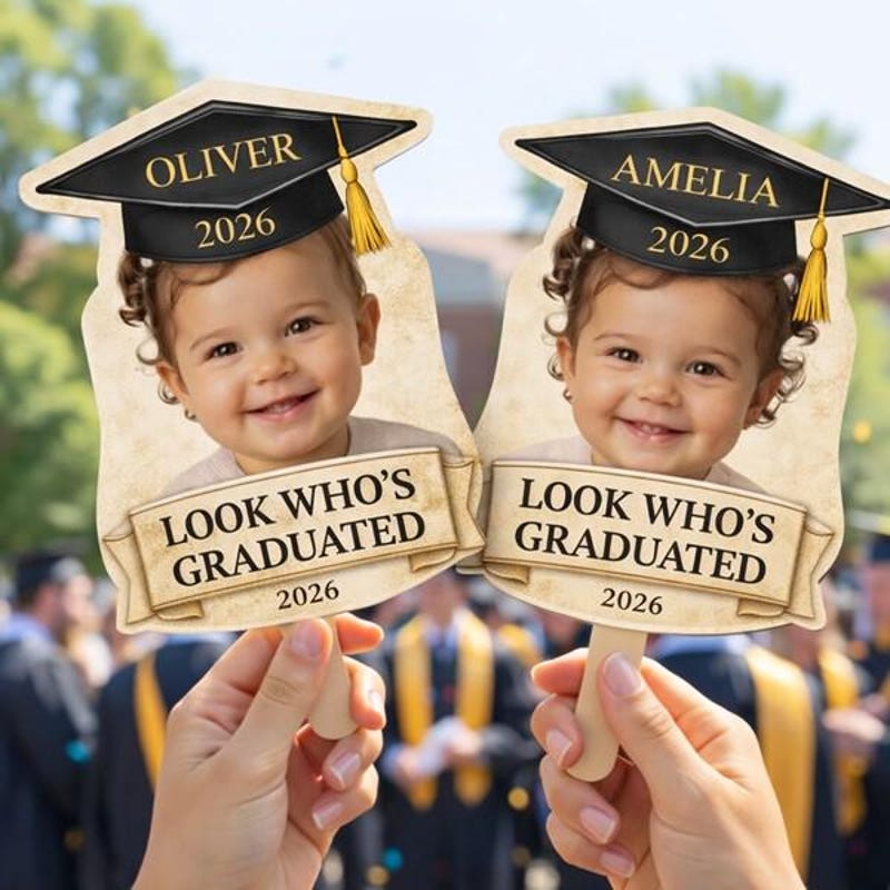 Look Whos Graduated Sign - Etsy