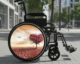 Enjoliveur décoratif pour Fauteuil roulant - Arbre Coeur