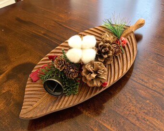 Charcuterie Board | Acacia Wood Serving Tray | Wooden Cheese Board | Decorative Serving Tray | Kitchen Table Centerpiece