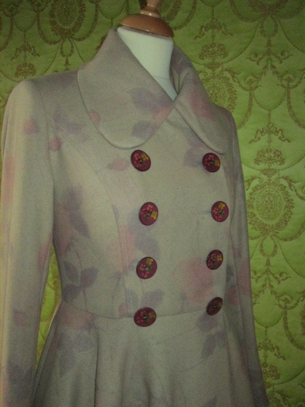 Designer Inspired Eco Watercolor Pastel Shades Wool Coat Hand - Etsy