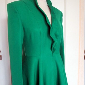 CUSTOM MADE Catherine Walkers Emerald green belted cocktail dress image 3