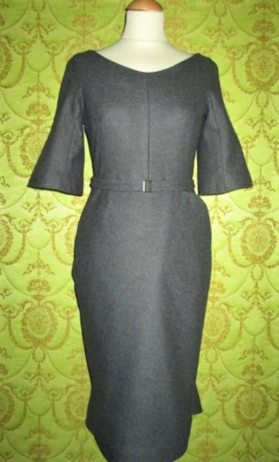 CUSTOM MADE Angelina Jolie Vintage Designer Inspired Wool Flannel or Virgin  Brushed Wool Dress - Etsy