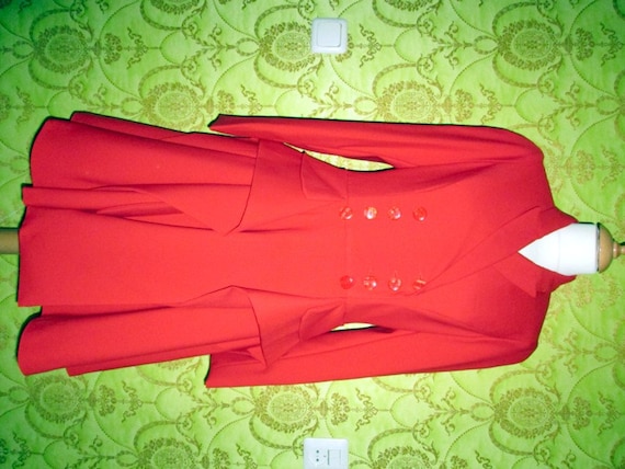 alexander mcqueen red coat