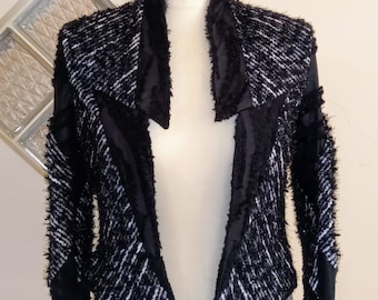 CUSTOM MADE, Balmain inspired wool trimmed jacket