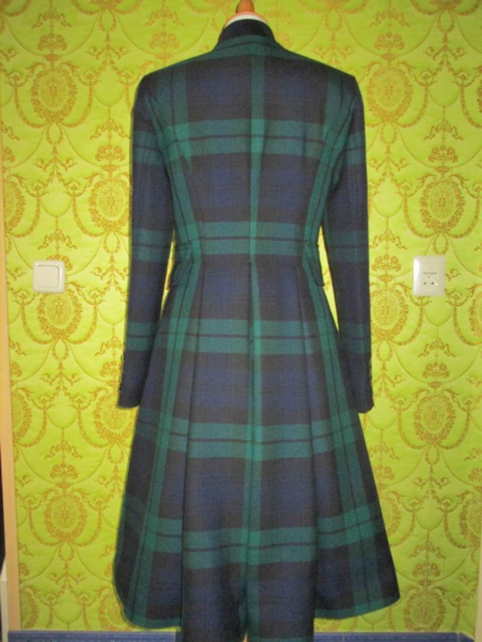 CUSTOM MADE Black Watch Tartan Plaid Coat Inspired Byblack Watch Coat