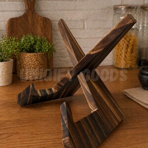 Mothers Day Gift Recipe Book Holder for her, Wooden Cookbook Stand, Book Stand, Tablet Stand, Kitchen Decor.