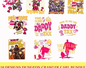 Dungeon Crawler Carl Father's Day PNG, Best Dad In The Dungeon Design, Princess Donut Gift For Dad, DCC Sublimation, Digital Download