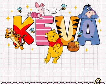 Custom Name Winnie The Pooh File, Disneyland Tigger Eeyore Piglet File, Custom Name Png, Disneytrip Vacation 2026, Birthday Gift