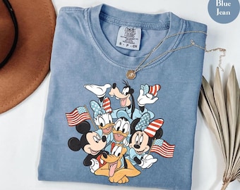 Mickey and Friends 4th Of July Shirt, Funny Disneyland 4th Of July Shirt, Disneyland Shirt, Mickey and Friends Disneyland Shirts