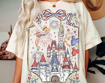 250th America Anniversary Disneyland Castle Shirt, US 250 Years Disneyland Tee, Independence Day, 4th Of July Shirt, Patriotic Women Shirt