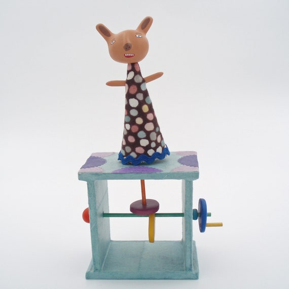 Brown Bunny Automata Toy | Etsy