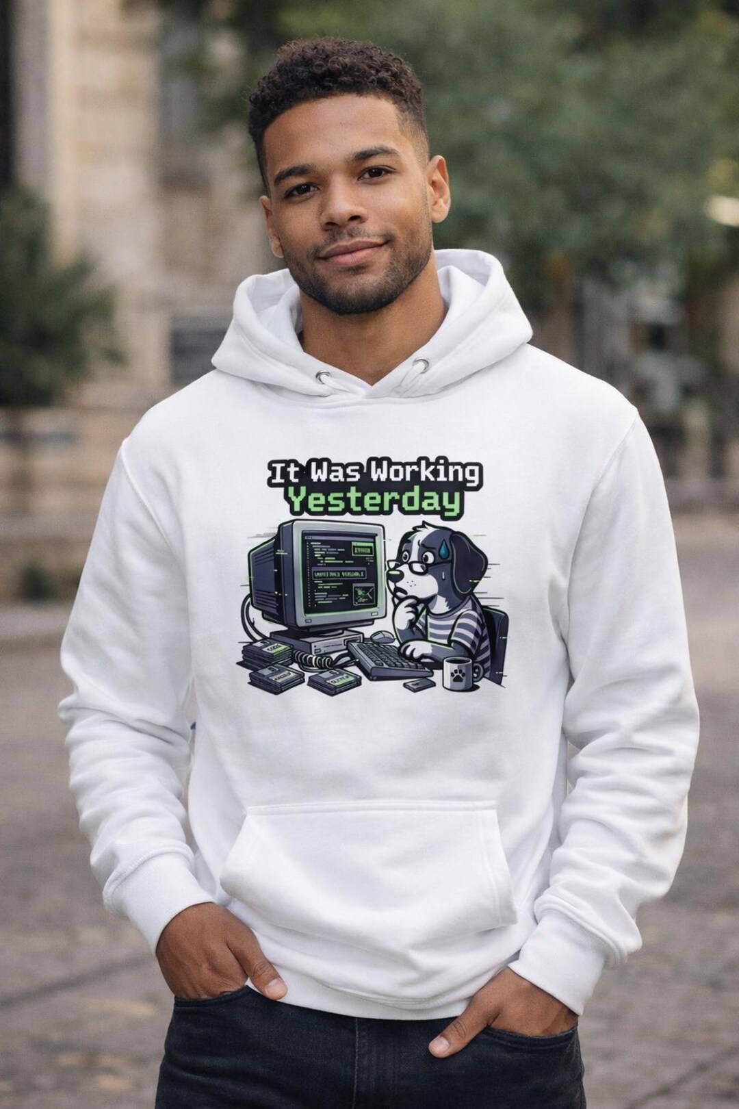 Funny Programmer Hoodie – Dog Coding Designunisex Hoodie - Etsy
