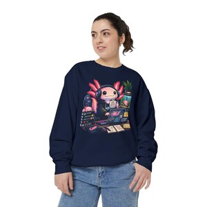 Axolotl Programmer Sweatshirt, Cute Coding Animal Hoodie, Software Developer Gift, Computer Science Tech Sweater, Python Coder Women Tee
